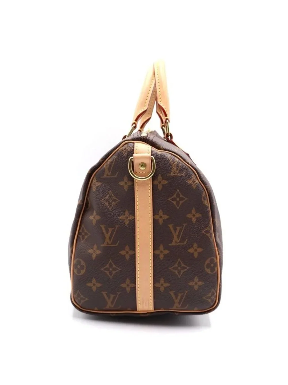 Louis Vuitton Monogram Speedy Bandouliere 30 Leather 2-Way Bag Brown